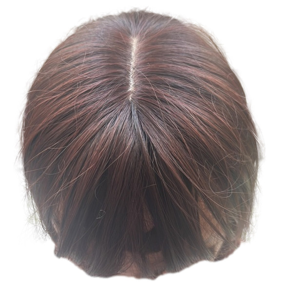 ⭐️15” Synthetic Hair Topper Wiglet Hair Enhancer with Bangs⭐️ - Picture 3 of 5